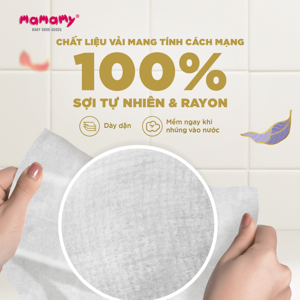 Khăn Mặt Dùng Một Lần Mamamy Tropical 80 Tờ
