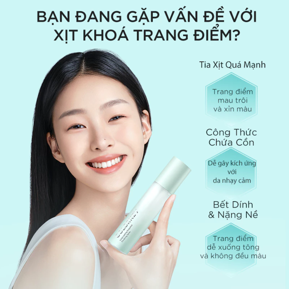 Xịt Khoá Makeup Hương Hoa Hồng Colorkey Long Lasting Snapshot Finishing Spray 100ml