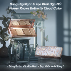 Phấn Bắt Sáng Tạo Khối Flower Knows Butterfly Cloud Collar Collection Embossed Highlight & Contour Palette 16g