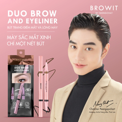 Bút Trang Điểm Mắt Và Mày Browit Duo Brow And Eyeliner 0.55ml