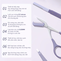 Bộ Dụng Cụ Tỉa Lông Mày Amortals Eyebrow Refining Tricmer 3-Piece Set