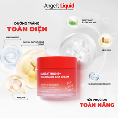 Kem Dưỡng Trắng Kiểm Soát Dầu Thu Nhỏ Lỗ Chân Lông Angel’s Liquid Glutathione Plus Niacinamide Cica Cream 50ml