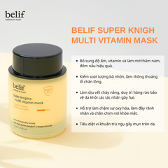 Mặt Nạ Ngủ Dưỡng Sáng Da Belif Super Knight - Multi Vitamin Mask 75ml