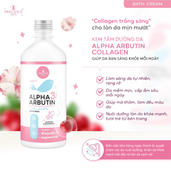 Sữa Tắm Trắng Da Alpha Arbutin 3Plus+ Collagen Bath Cream 350ml