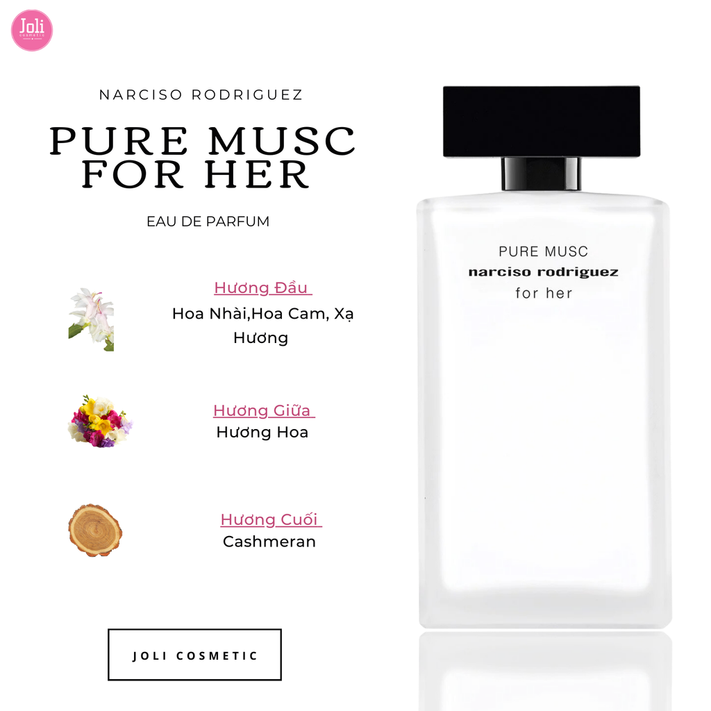 Set Nước Hoa Nữ Narciso Rodriguez Pure Musc For Her (EDP 30ml + Body Lotion 50ml)