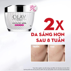 Kem Dưỡng Sáng Da Mờ Thâm Mụn Olay Niacinamide + AHA Moisturizer 50g