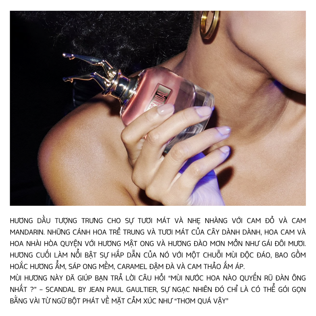 Set Nước Hoa Nữ Scandal Jean Paul Gaultier Eau De Parfum (EDP 80ml + EDP 6ml + Body Lotion 75ml)