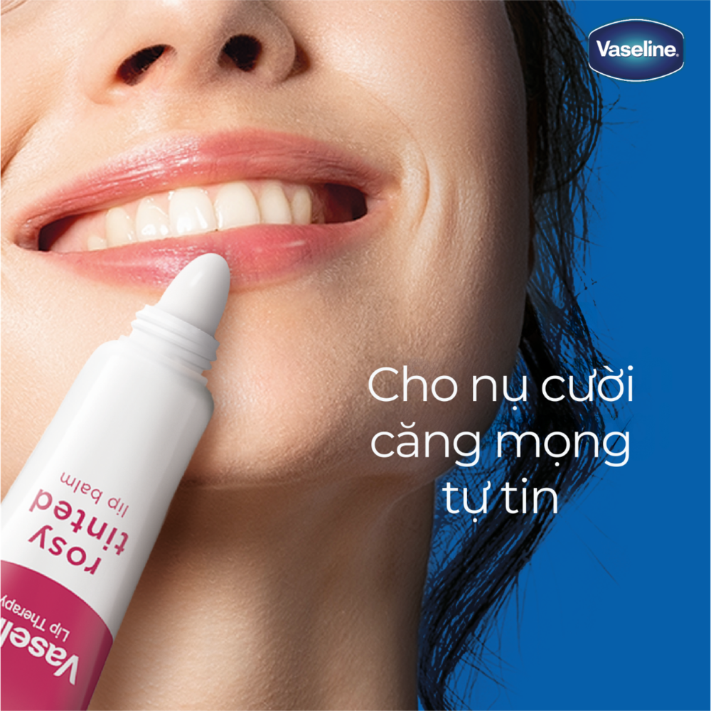 Son Dưỡng Vaseline Lip Therapy Rosy Tinted Lip Balm 10g