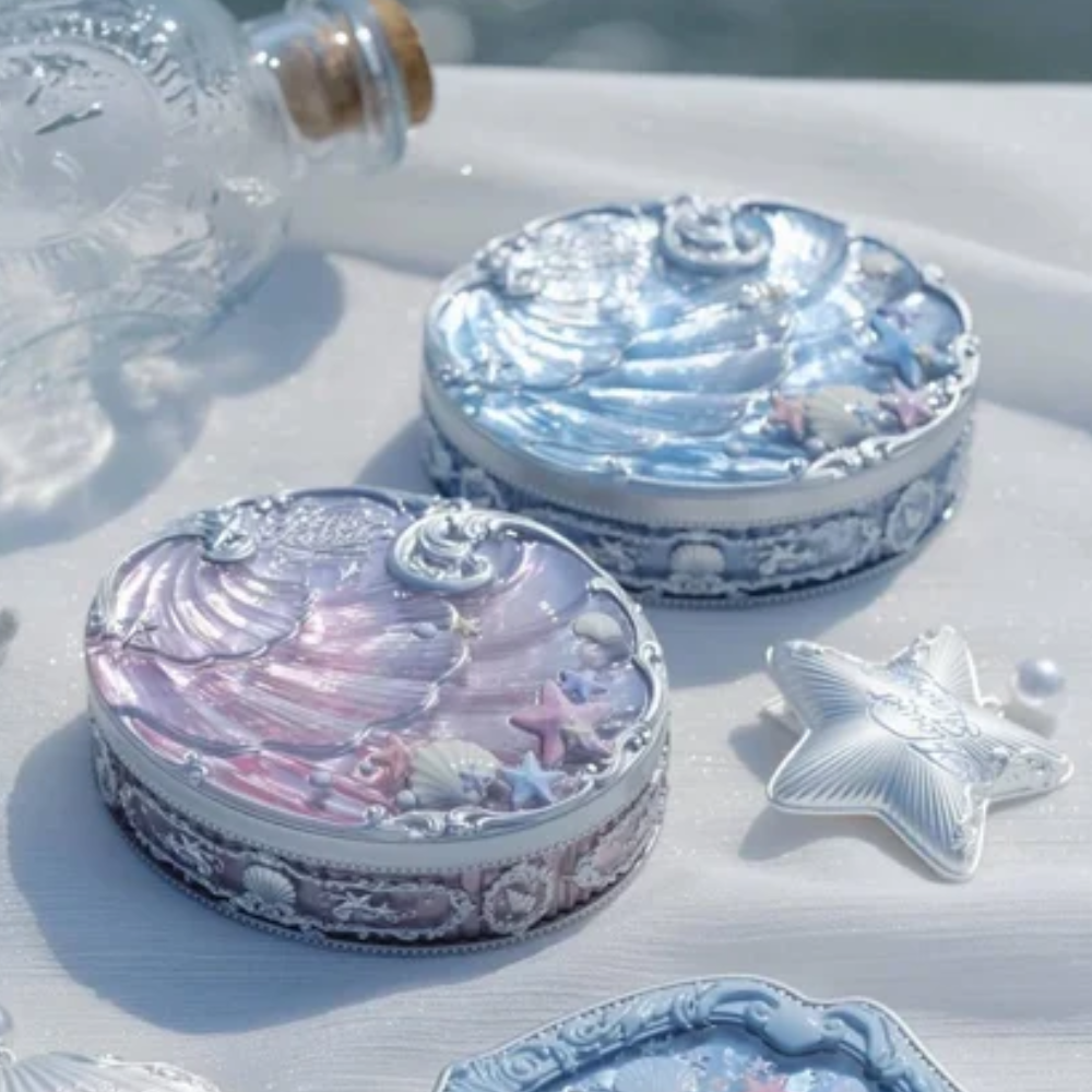 Phấn Phủ Dạng Nén Flower Knows Shell's Jewel Collection Baked Powder 9g