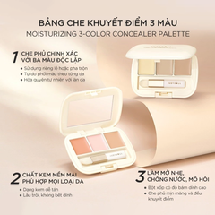 Bảng Che Khuyết Điểm 3 Màu Judydoll Moisturizing 3-Color Concealer Palette 2.7g