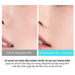 Xịt Khoá Nền So Natural Powder4room Make Up Setting Fixx