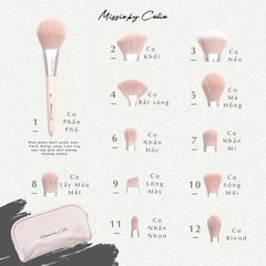 Bộ Cọ Trang Điểm Celin 12 Cây