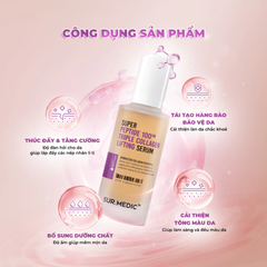 Tinh Chất Cải Thiện Độ Đàn Hồi Căng Mịn Da Sur.Medic Super Peptide 100TM Triple Collagen Lifting Serum 50ml