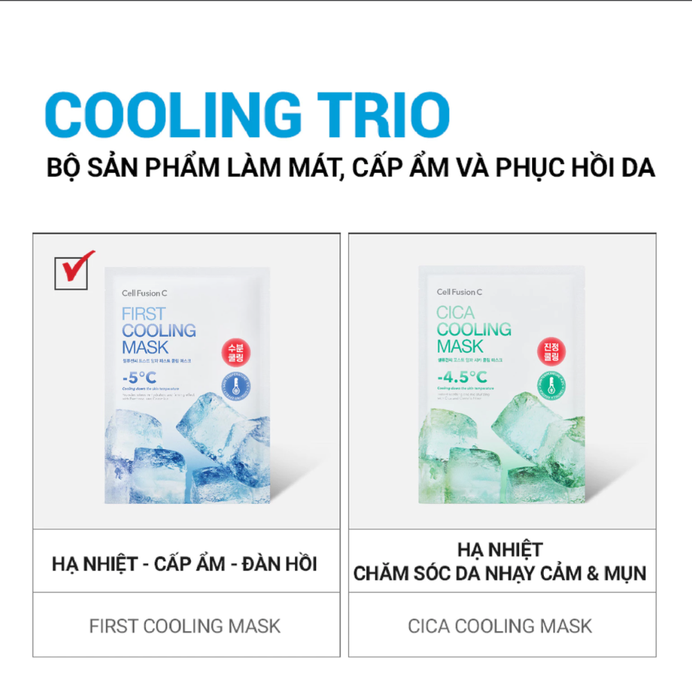 Mặt Nạ Ngăn Ngừa Mụn Cell Fusion C Cica Cooling Mask 27g