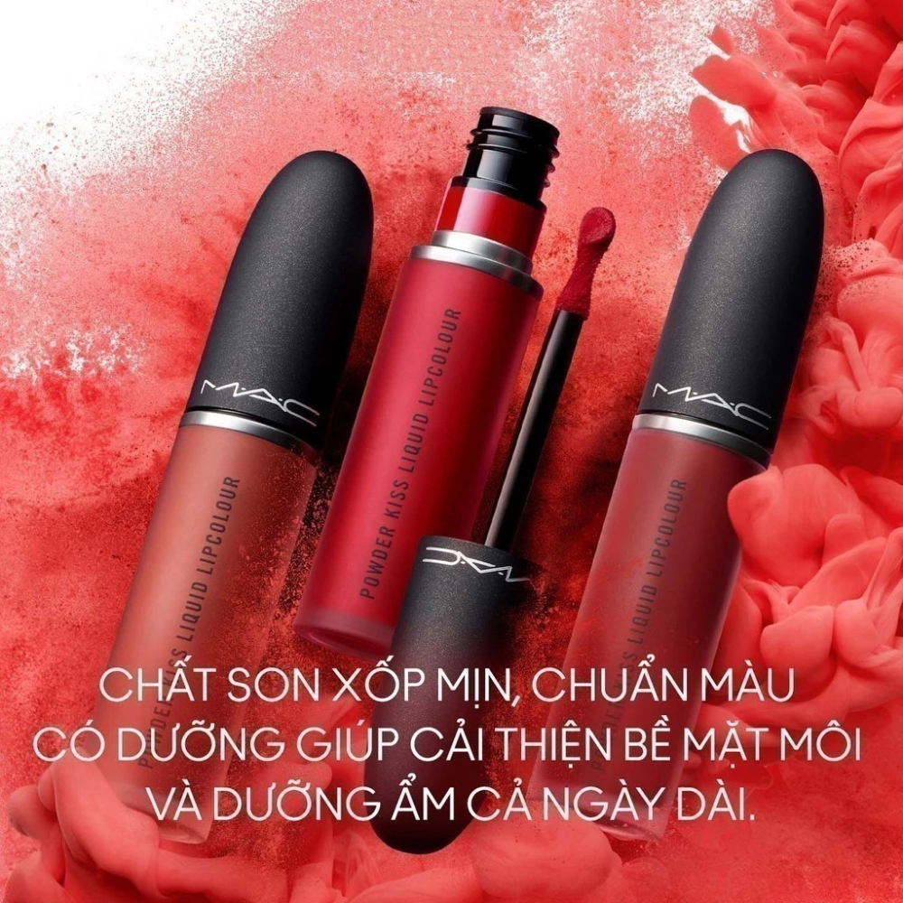 Son Kem & Má Hồng Mac Powder Kiss Lip + Cheek Mousse 5ml