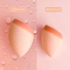 Bông Mút Vát Xéo Phủ Silicone Vacosi PH06 Pro-Crafted Makeup Blender