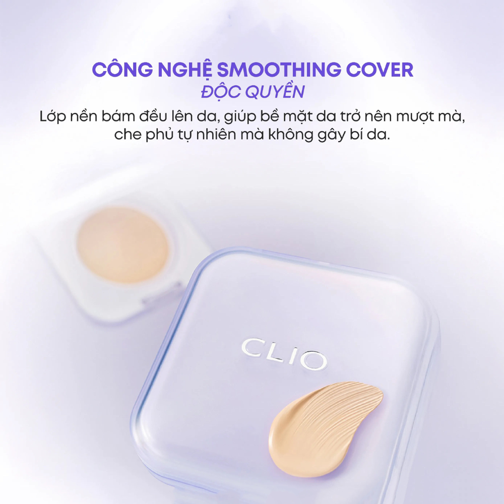 Phấn Nước Clio Kill Cover Mesh Blur Cushion SPF40 PA++ 15g (tặng kèm lõi)