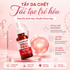Tẩy Da Chết Hóa Học Compliment Red Peel AHA 30% + BHA 2% 27ml