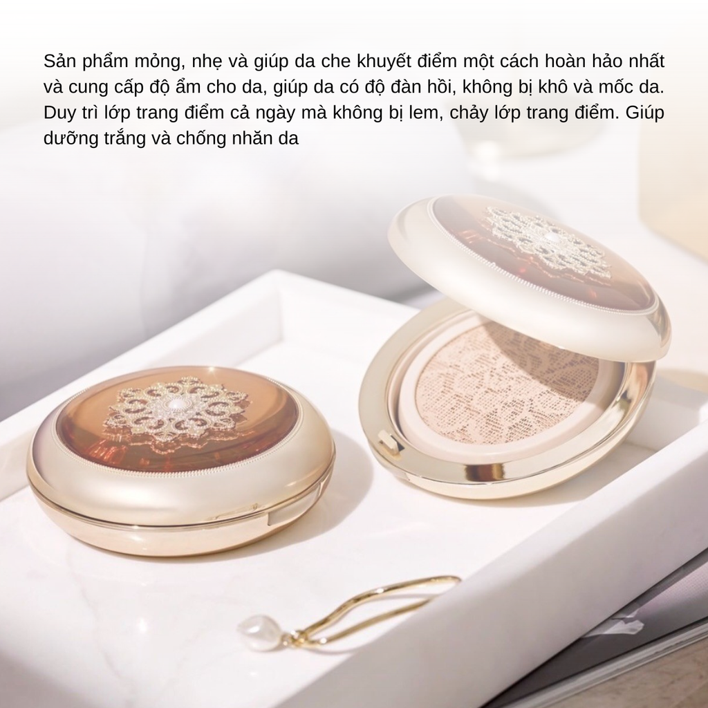 Phấn Nước Whoo Cheonggidan Radiant Essence Cushion SPF50+ PA+++ 15g (Tặng kèm lõi + cọ)