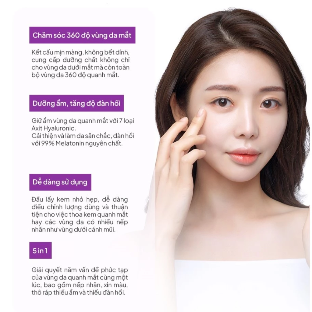 Kem Dưỡng Mắt Maxclinic Time Return Melatonn Eye Cream 20g