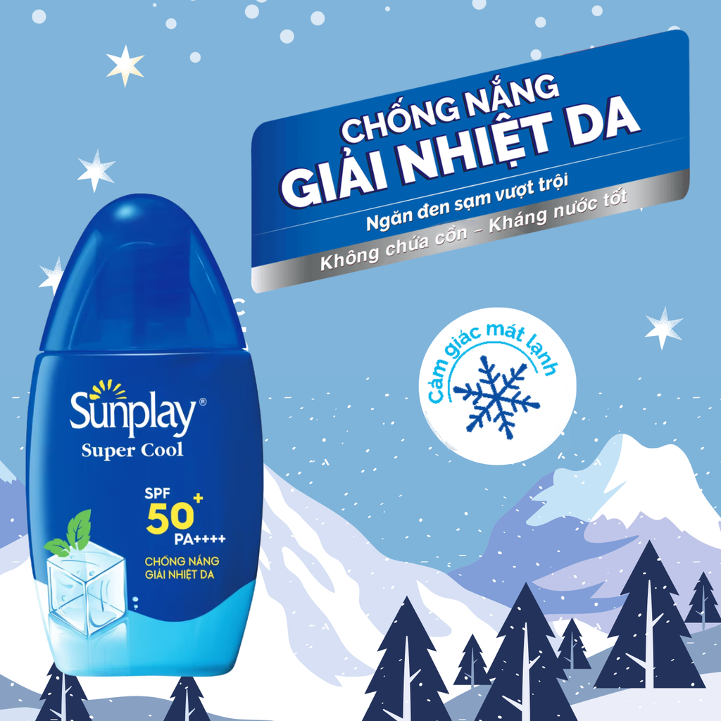 Sữa Chống Nắng Cho Mặt Và Toàn Thân Sunplay Super Cool SPF50+ PA++++ 30g
