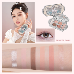 Bảng Mắt Flower Knows Swan Ballet Series Six Color Eyeshadow Palette 6.5g