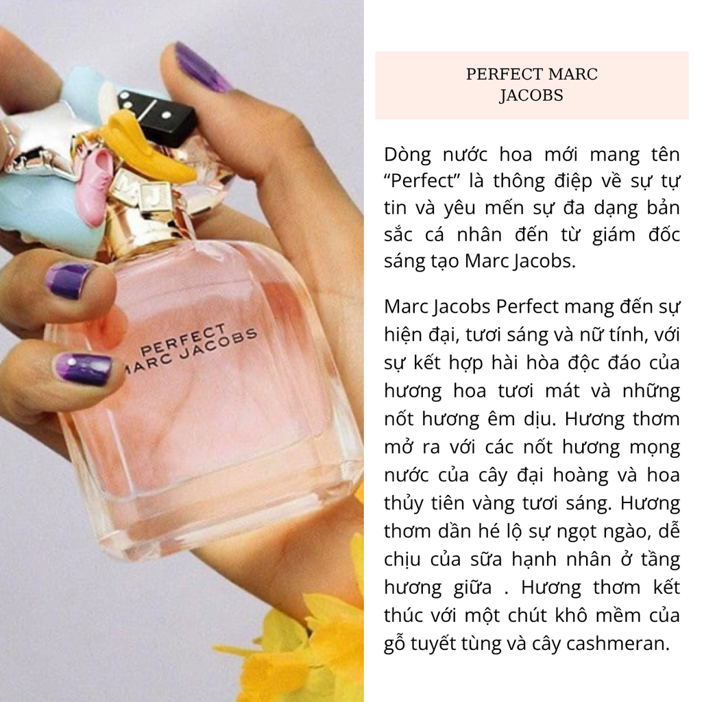 Set Nước Hoa Nữ Perfect Marc Jacobs (EDP 100ml + EDP 10ml + Body Lotion 75ml)