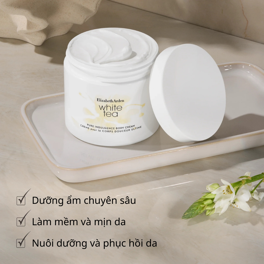 Kem Dưỡng Thể Elizabeth Arden White Tea Pure Indulgence Body Cream 400ml