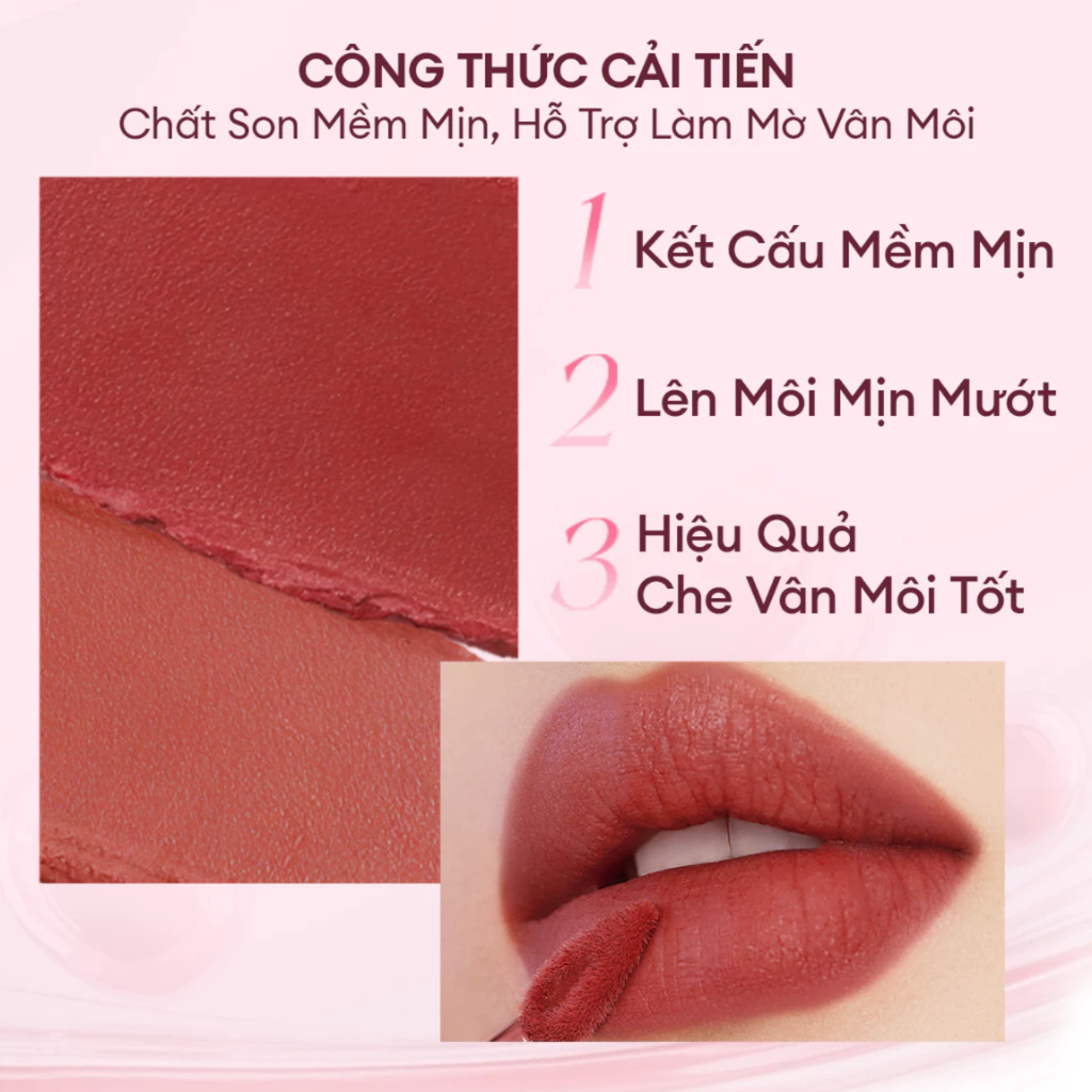 Son Kem Colorkey Mousse Matte Lip Mud 2g