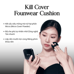 Phấn Nước Clio Kill Cover Founwear Cushion SPF40 PA++ 15g (tặng kèm lõi)