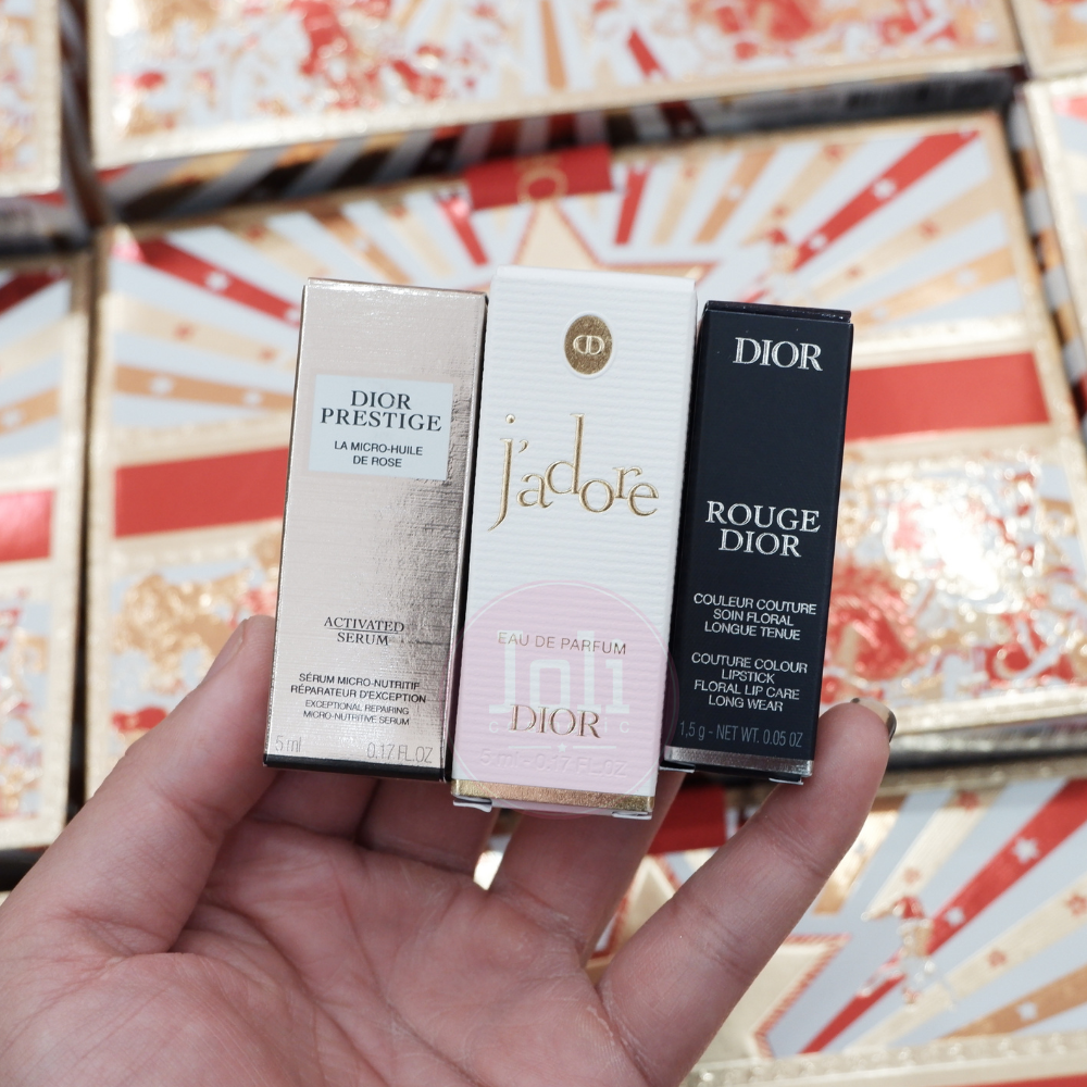 Set Nước Hoa Nữ Christian Dior J'Adore EDP 5ML + Son Dior Rouge 1.5g + Serum Dior 5ml