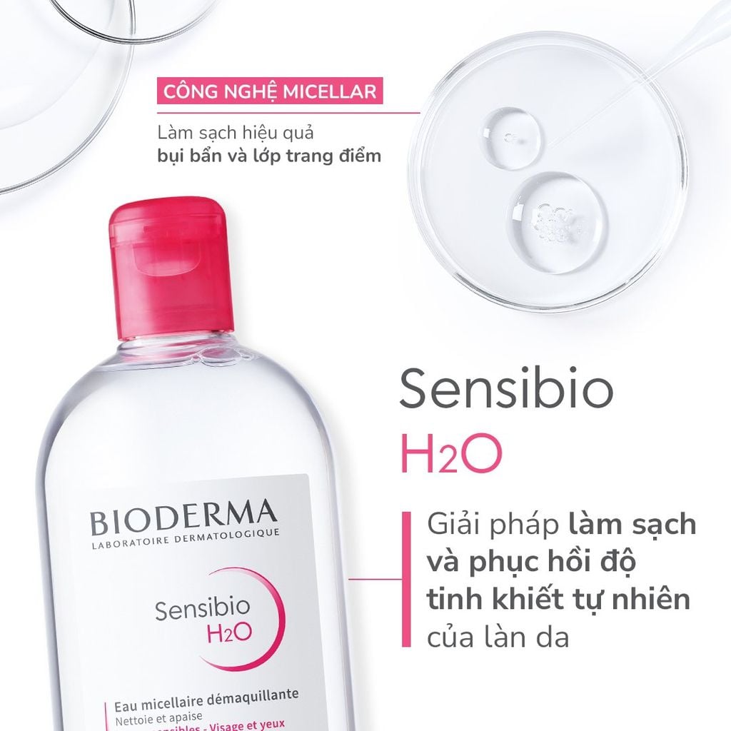 Nước Tẩy Trang Bioderma Dành Cho Da Nhạy Cảm Sensibio H2O
