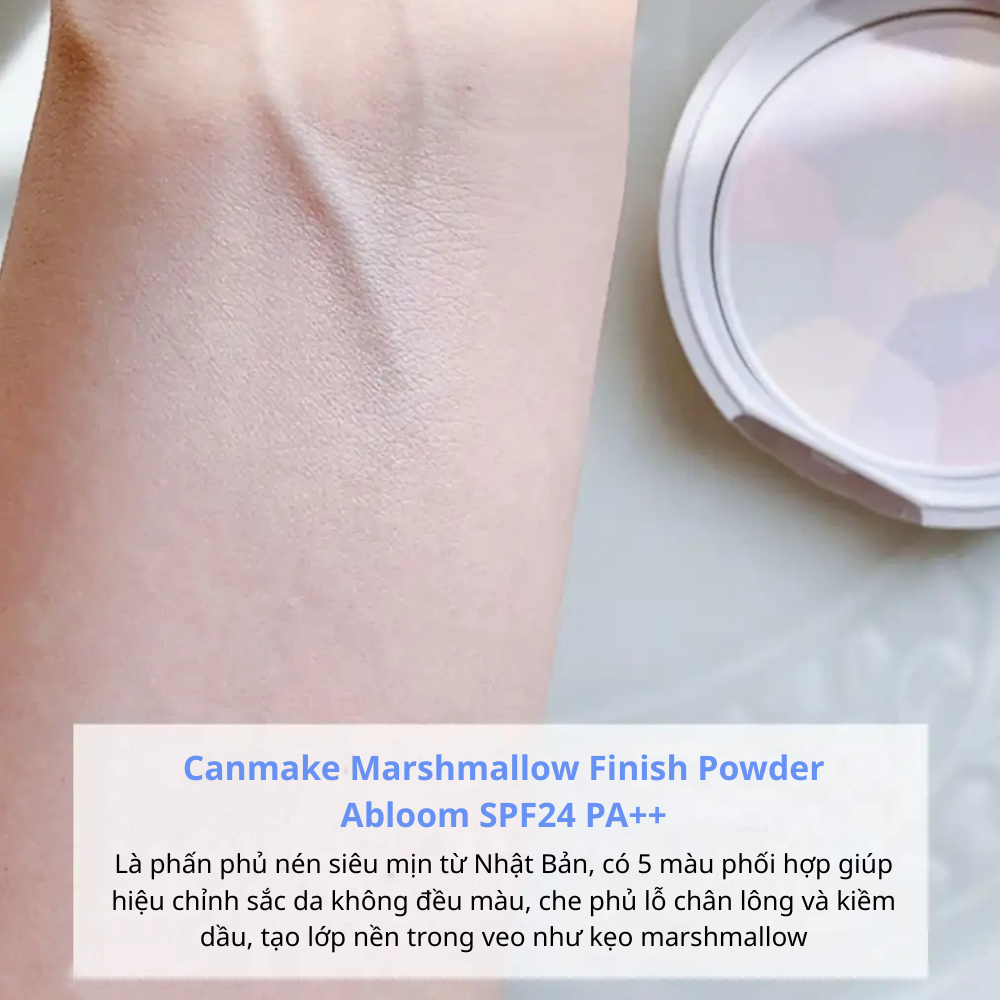 Phấn Phủ Đa Sắc Canmake Marshmallow Finish Powder Abloom SPF24 PA++