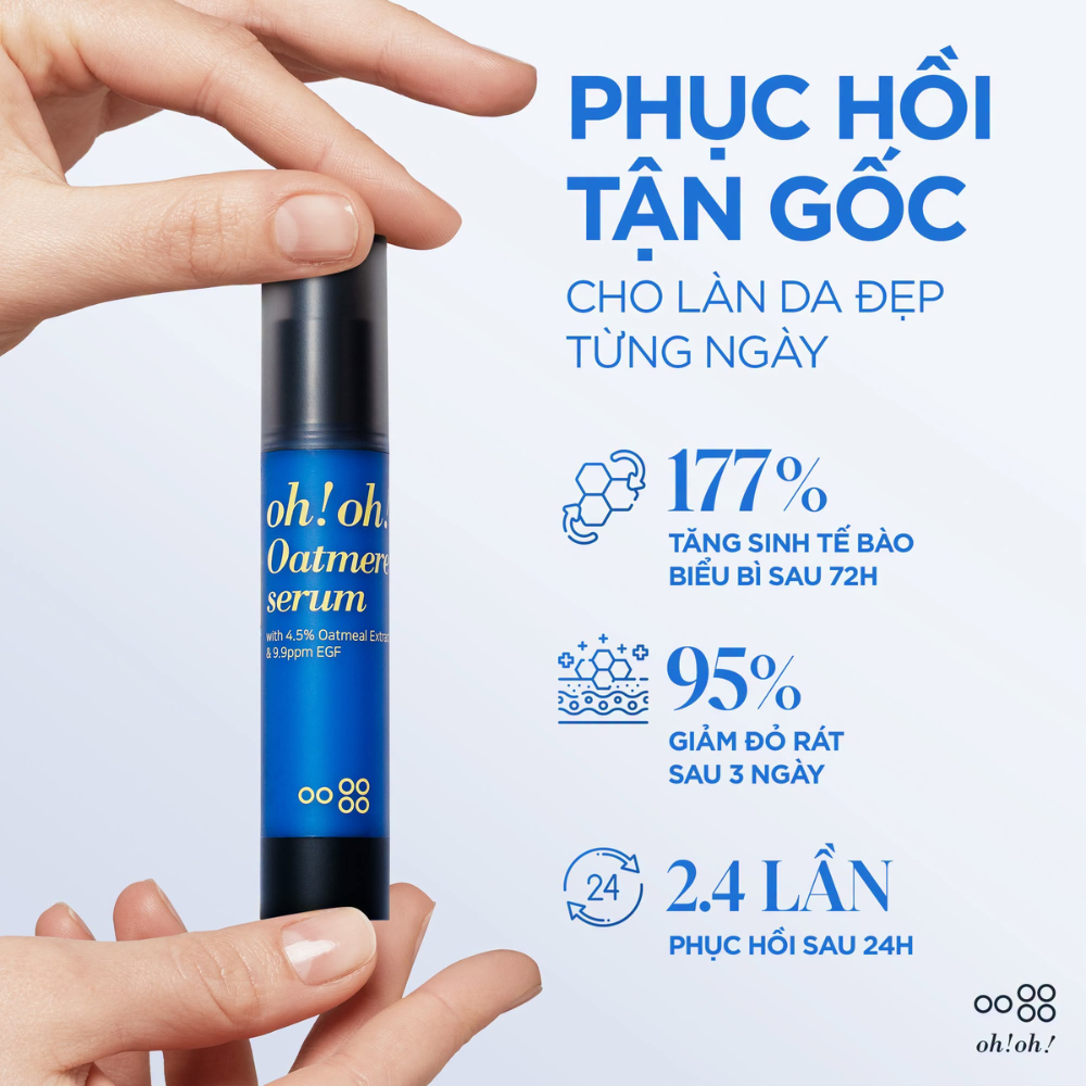 Tinh Chất Tế Bào Gốc Hỗ Trợ Phục Hồi & Tái Tạo Da Oh!Oh! Oatmere Serum 25ml