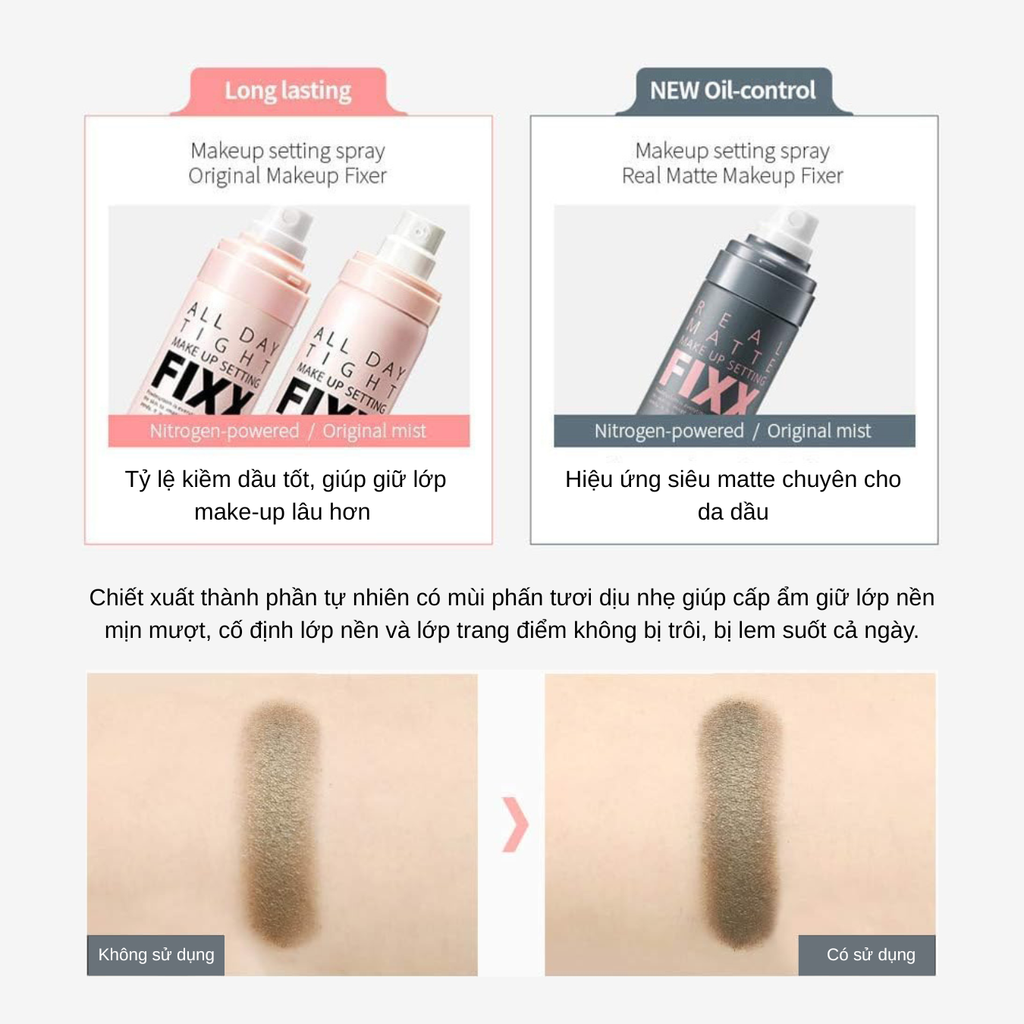 Xịt Khoá Nền So Natural Powder4room Make Up Setting Fixx 75ml