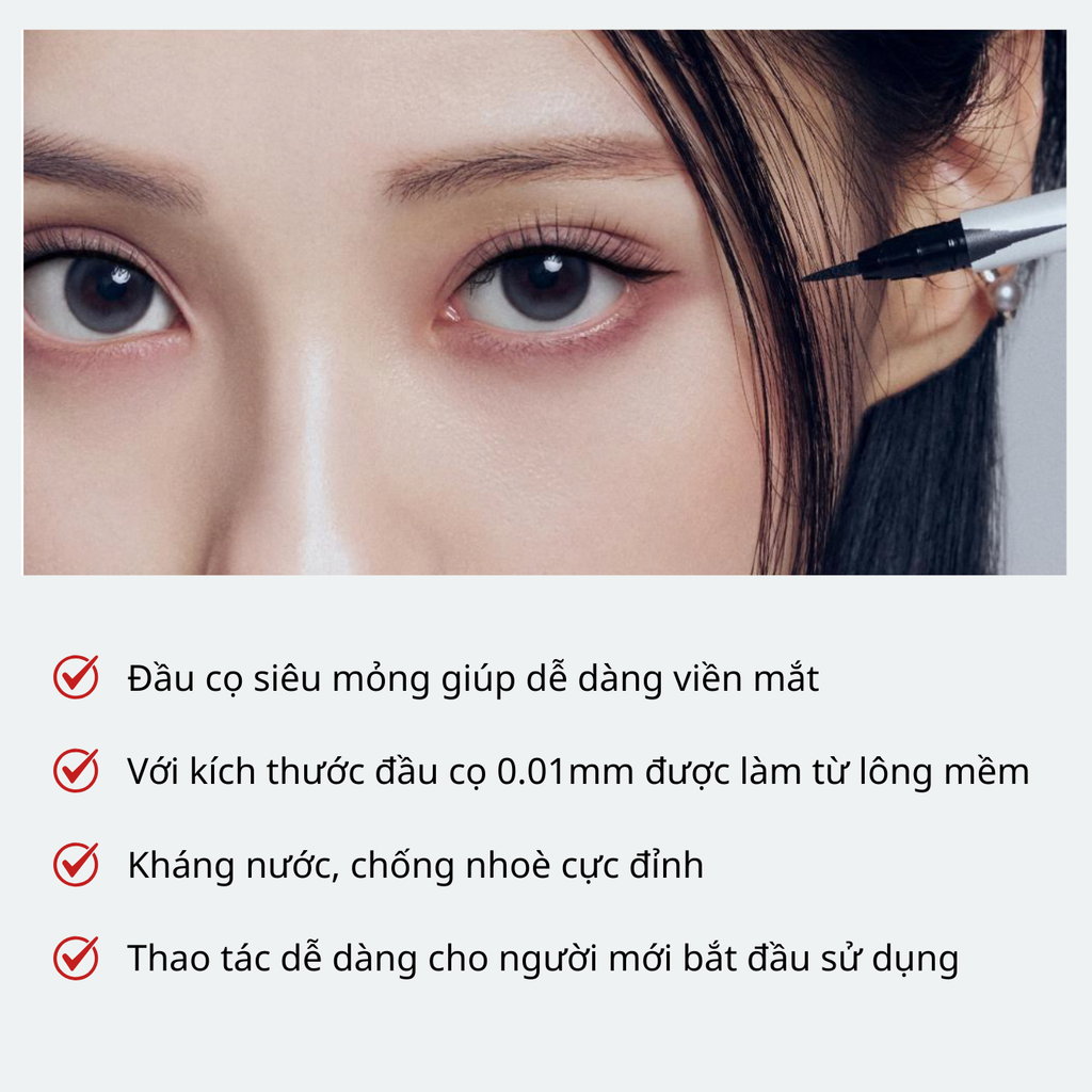 Bút Kẻ Mắt Clio Sharp So Simple Waterproof Pen Liner