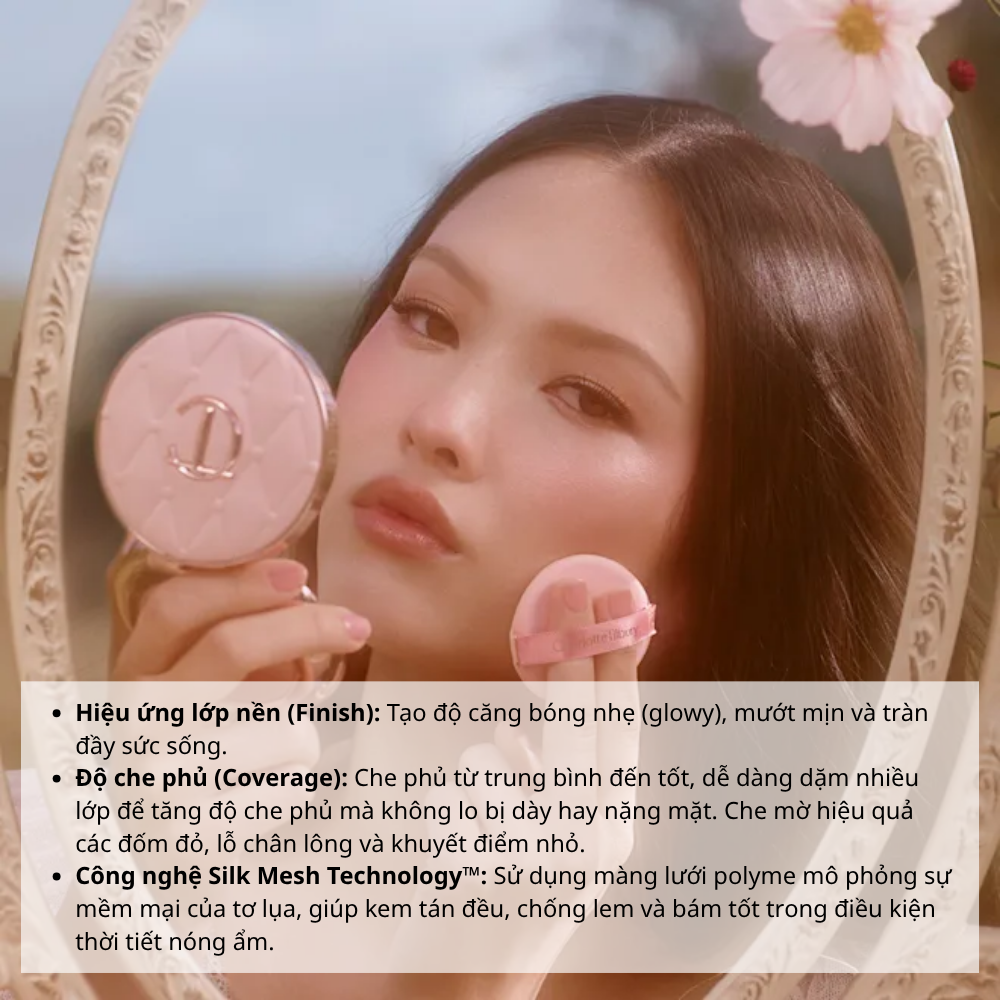 Phấn Nước Charlotte Tilbury Pillow Talk Beautifying Cushion Foundation 12g