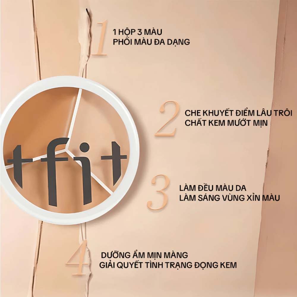 Che Khuyết Điểm TFIT Cover Up Pro Concealer 15g