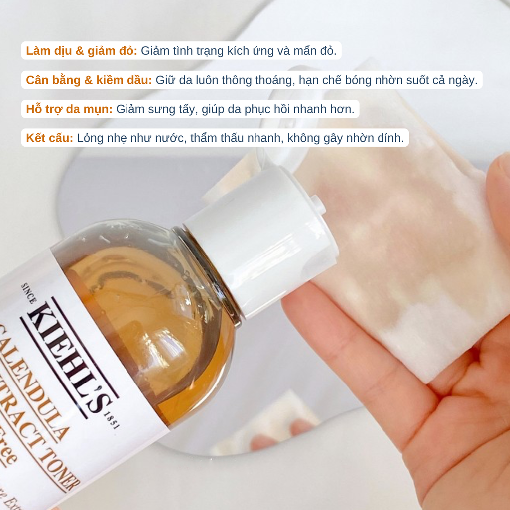 Nước Cân Bằng Làm Dịu Da Kiehl's Calendula Herbal Extract Alcohol-Free Toner
