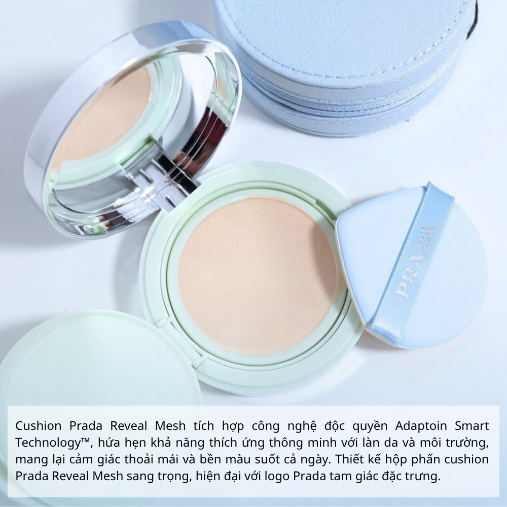 Phấn Nước Prada Augmented Skin Reveal Mesh Cushion Foundation SPF50+ PA+++ 12g