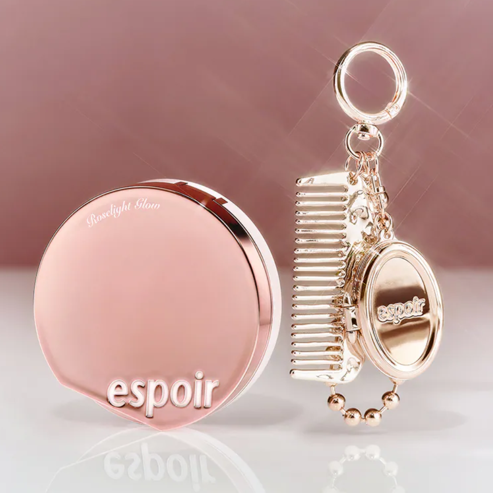 Set Phấn Nước Espoir Be Glow Volume Cushion SPF42+++ PA+++ 13g (Kèm Refil + Móc Khoá Gương Kèm Lược)