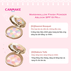 Phấn Phủ Đa Sắc Dạng Nén Canmake Marshmallow Finish Powder Abloom SPF19 PA++ 4g