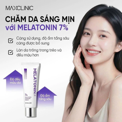 Kem Dưỡng Phục Hồi Sáng Da Maxclinic 7% Melatonin Liposome Cream 50ml