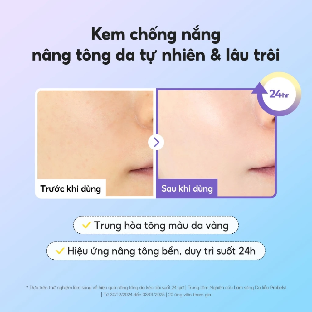 Kem Chống Nắng Nâng Tone Torriden Dive-in Tone Up Sun Cream Purple SPF 50+ PA++++ 60ml