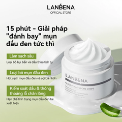 Mặt Nạ Lột Mụn Loại Bỏ Mụn Đầu Đen Lanben Nose Plants Pore Strips 30g