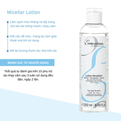 Nước Tẩy Trang Embryolisse Dành Cho Mọi Loại Da Micellar Lotion