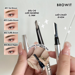 Chì Kẻ Chân Mày Browit By Nongchat Chef Eyebrow Pencil 0.15g