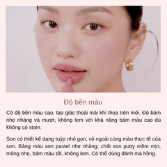 Son Kem Dạng Tuýp Romand Color Lip Matte 8g