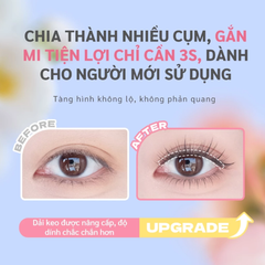 Lông Mi Giả Dạng Cụm Mlen Diary Nano-Bond Black Crystal 2.0