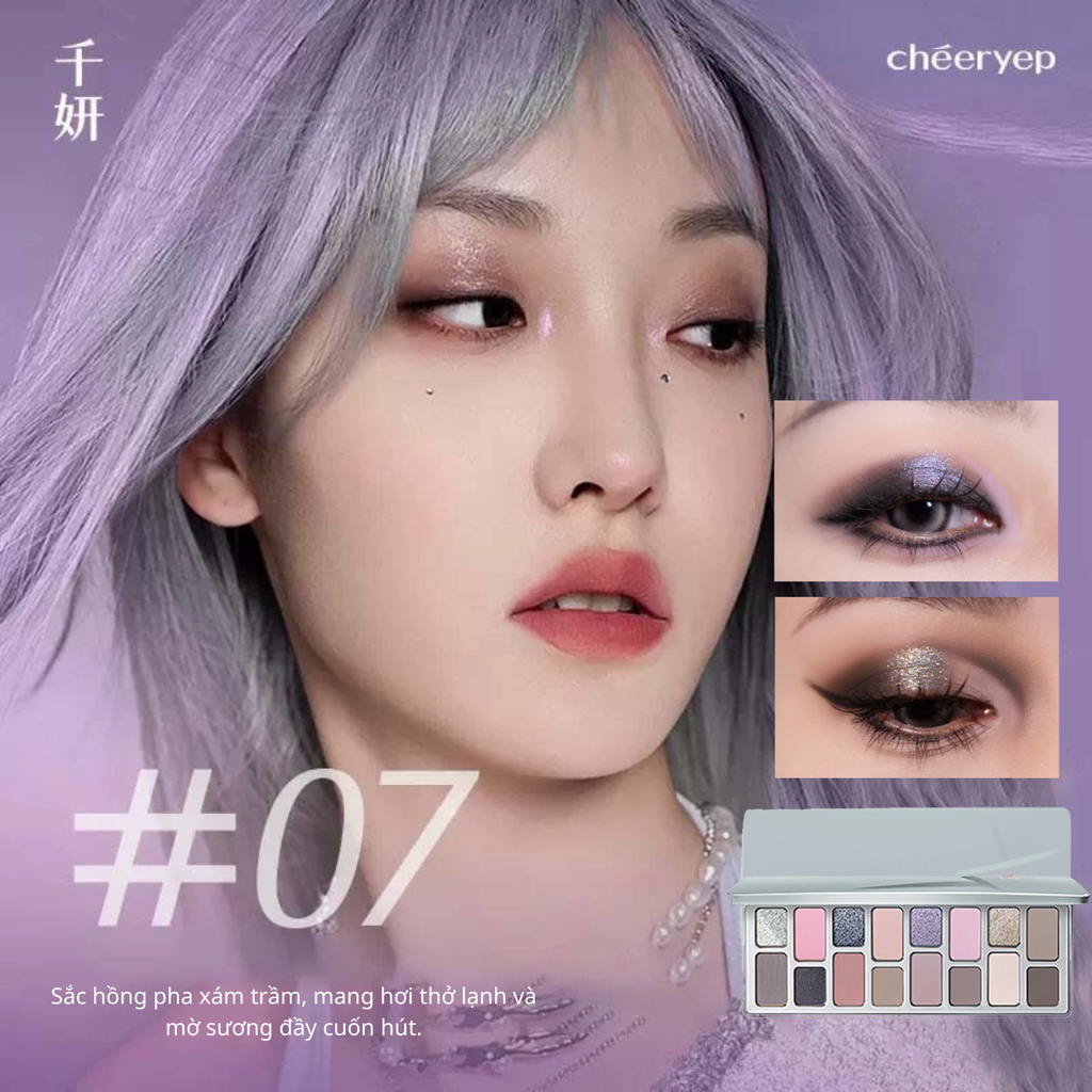 Bảng Phấn Mắt 16 Ô Cheeryep Eyeshadow Palette 16g